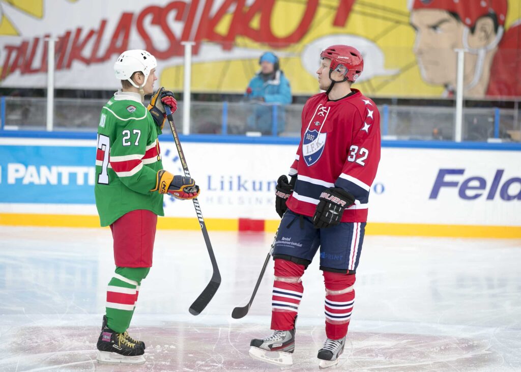 Juha Lind ja Toni Lydman talviklassikossa vuonna 2014.