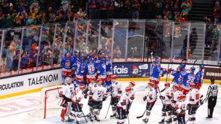 Jokerit juhlii voittoa HIFK:sta kauden ensimmäisessä paikallispelissä