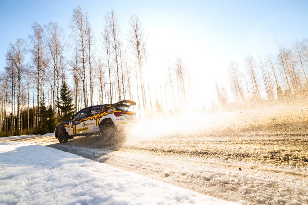 Esapekka Lappi Savonlinnan SM-rallissa talvella 2025